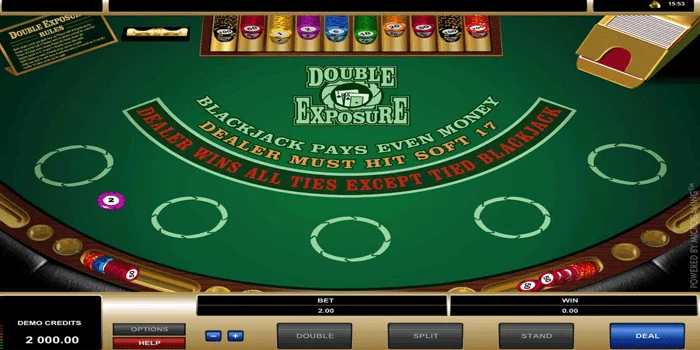 Strategi Bermain Blackjack Double Exposure